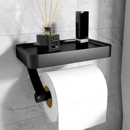 Support de Rouleau de Papier Noir Élégant - BlxckFR