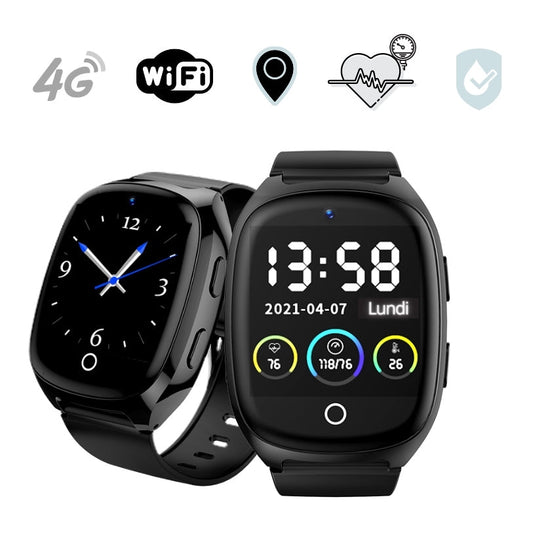 Montre Connectée Sécurité Senior 4G GPS Alertes Chute - Foivo