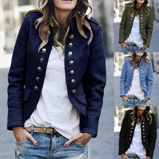 Blazer Femme Élégant Noir Moderne - BlxckFR