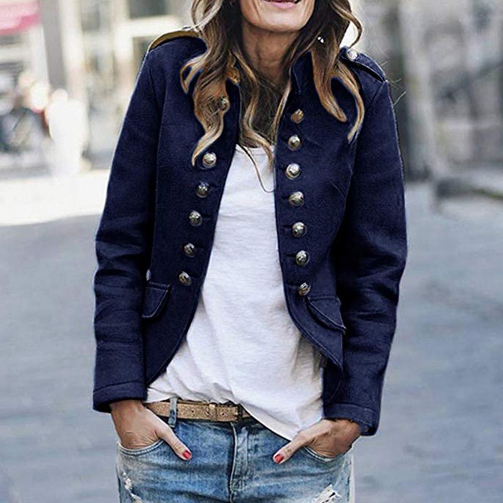 Blazer Femme Élégant Noir Moderne