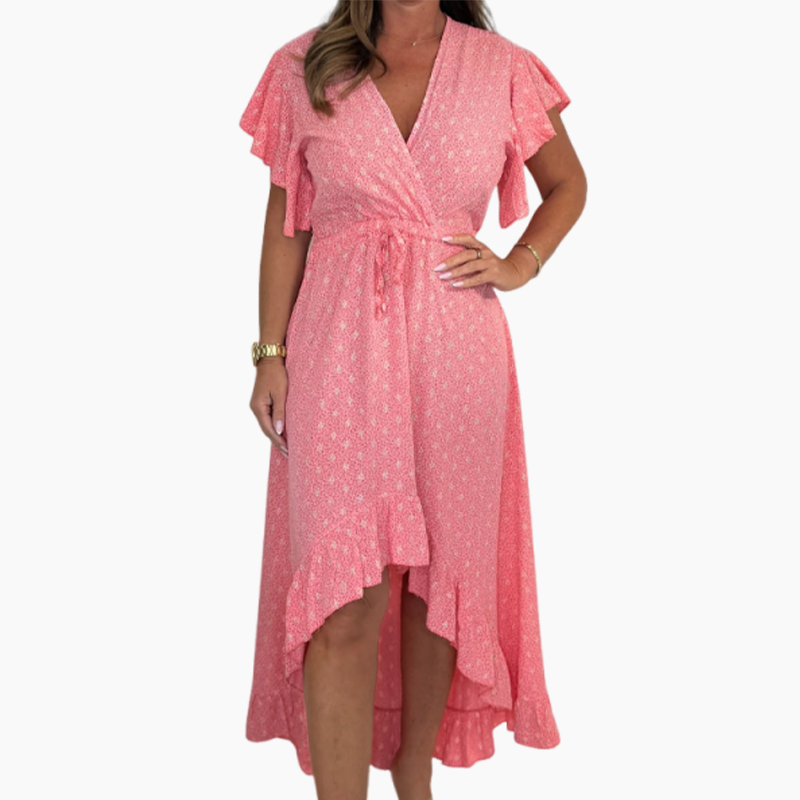 Robe Été Fleuri Décolleté Séducteur - BlxckFR