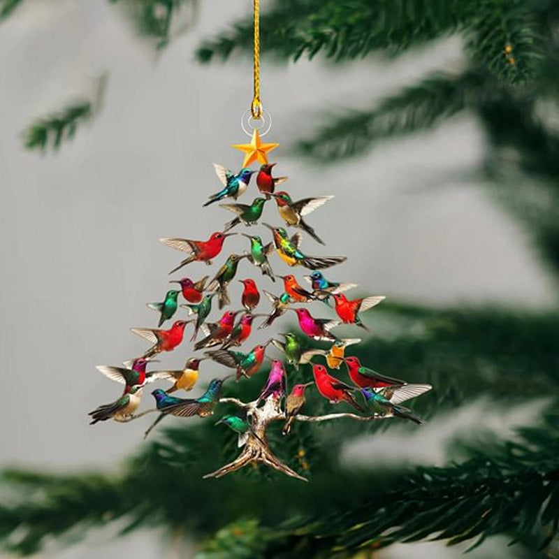 Décoration de Noël Joyeuse – Colibri Lumineux Festif - blxckfr
