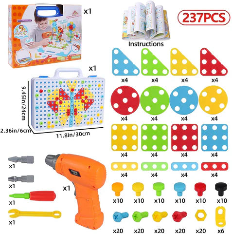 Jeux de Construction Enfants | Kit de Percage Créatif Éducatif - BlxckFR
