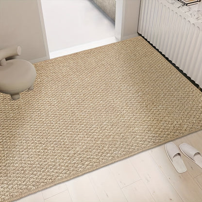 Tapis d'Entrée Beige Lavable Antidérapant