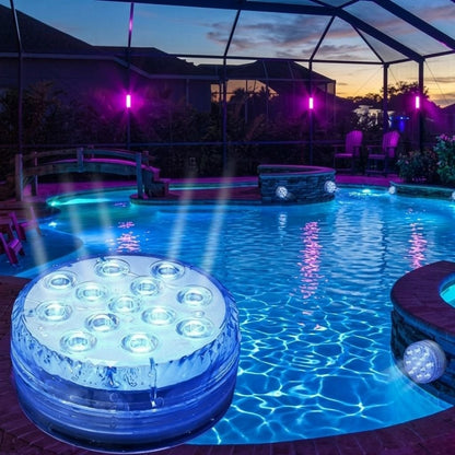 Lampe LED submersible piscine - contenu boîte