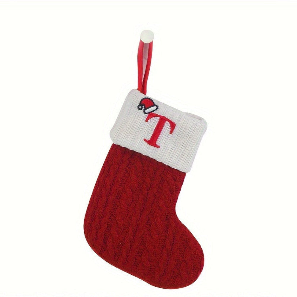 Chaussette de Noël Tricotée Personnalisée Décorative