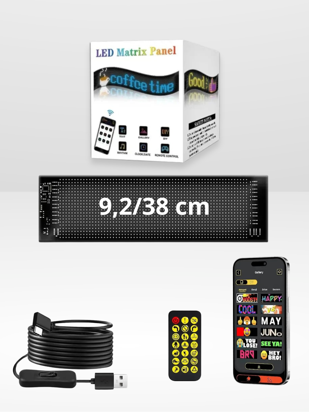 Panneau LED Customisé pour Véhicule