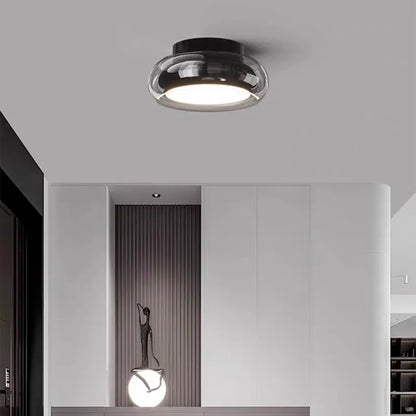 Lampe Plafond LED Chaleureuse Miniature en Verre - Foivo