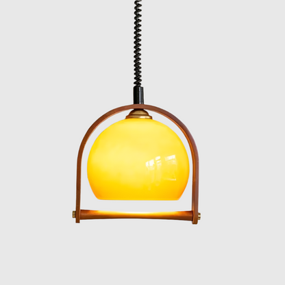 Lampe Suspendue Bois Chic Rétro
