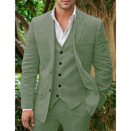 Costume Homme Élégant en Lin pour Mariage