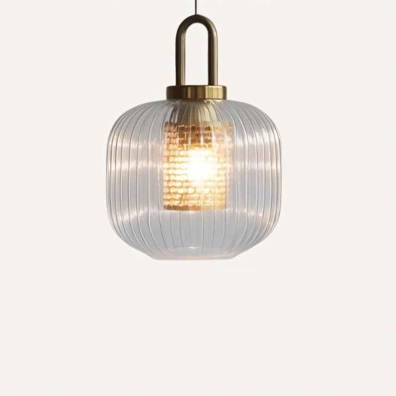 Lampe LED Élégante en Verre Dépoli
