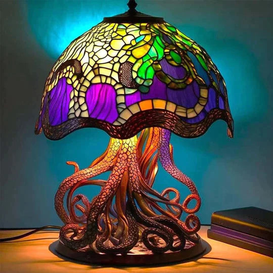 Lampe Vitrail Élégante – Luminaire Déco Chic, Éclairage Ambiance, Style Vintage