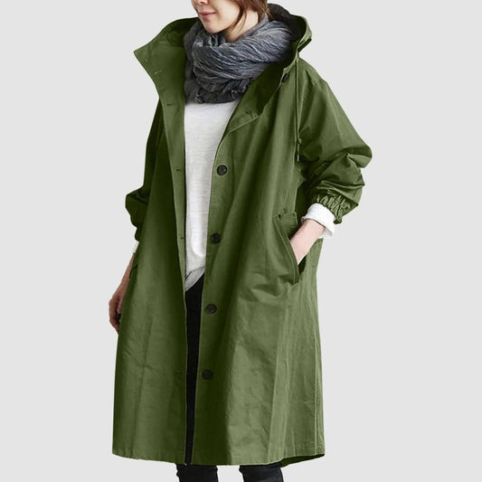 Trench Capuche Noir Élégant - blxckfr