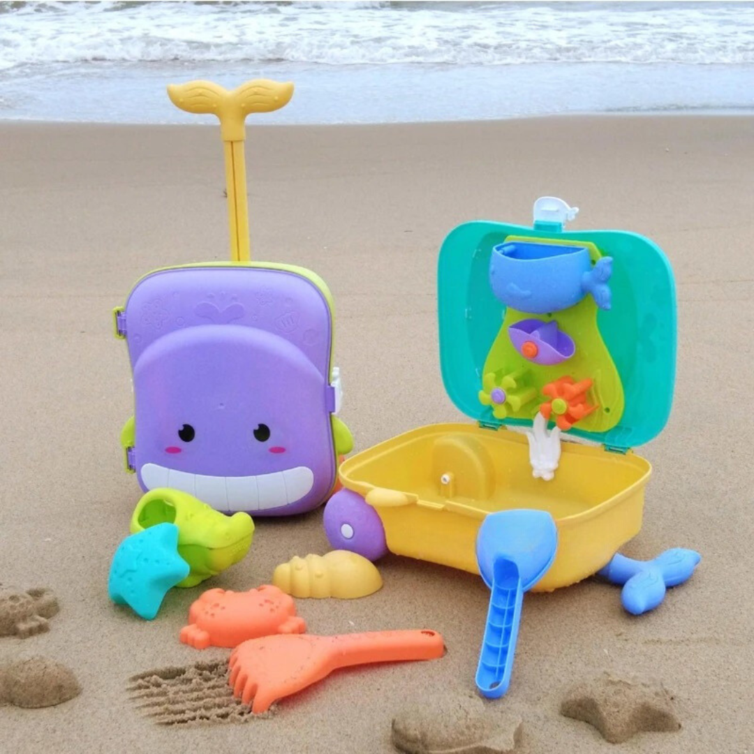 Jeu de Plage pour Enfants avec Charriot