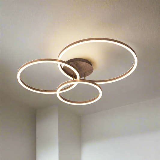 Lampe Plafond Élégante LED Géométrique Économe - Foivo