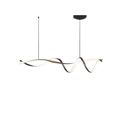 Lumière Suspendue LED Noire Élégante