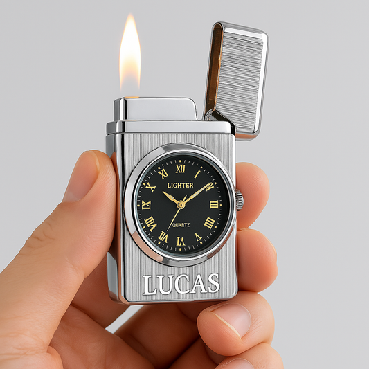 Montre Allume-cigare Métal Argenté Élégant - BlxckFR