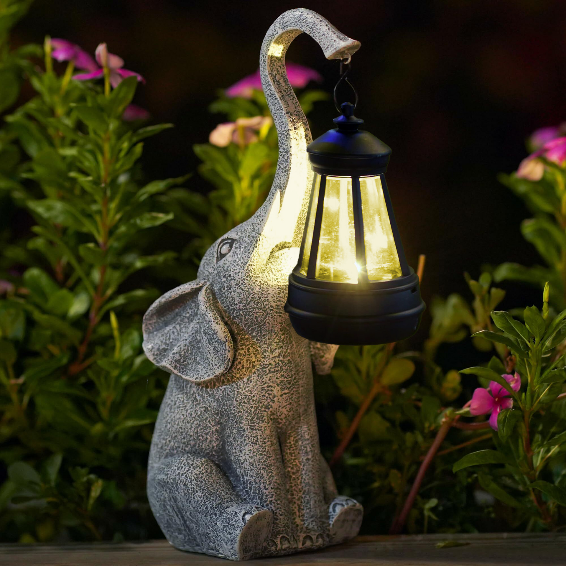 Lampe Jardin Élégante Solaire – Éclairage Chaleureux Doré - Foivo