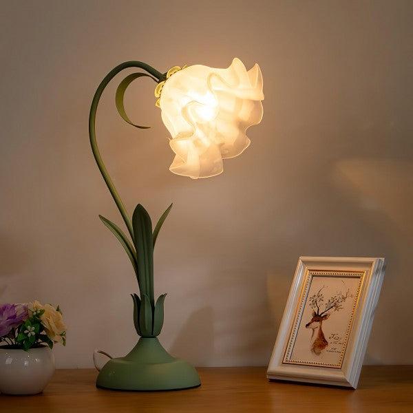 Lampe de Table Champêtre Florale Réglable - Foivo