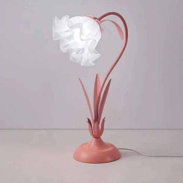 Lampe de Table Champêtre Florale Réglable