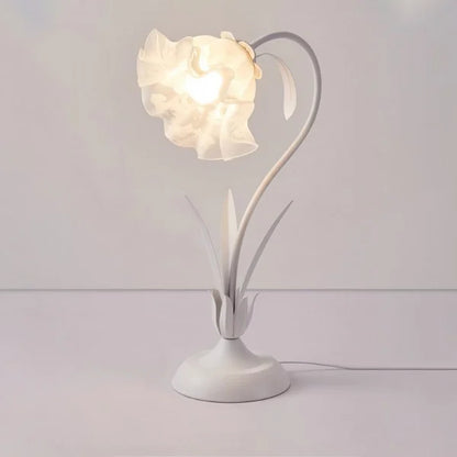 Lampe de Table Champêtre Florale Réglable
