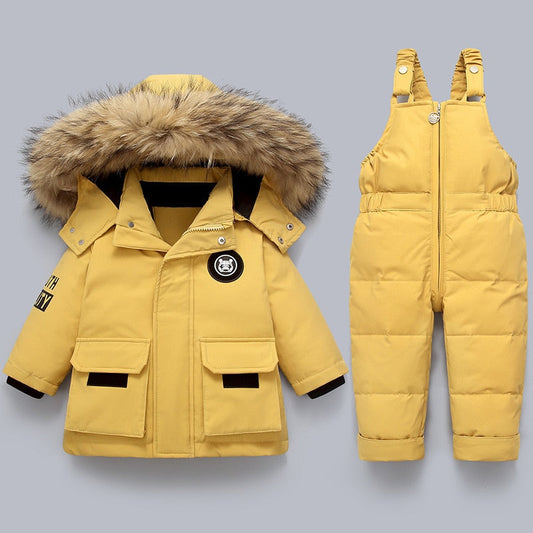 Veste Enfant Hiver Douillette et Chaude avec Capuche Molletonnée - Foivo