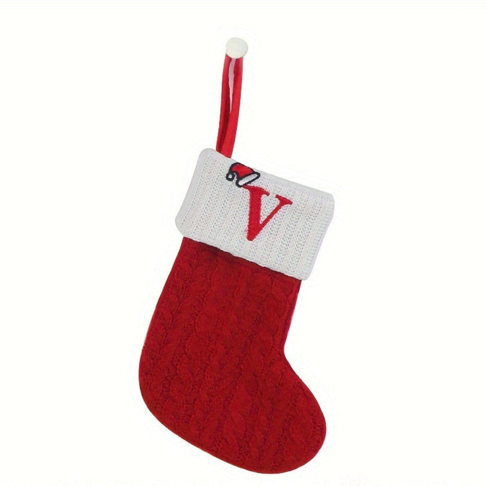 Chaussette de Noël Tricotée Personnalisée Décorative