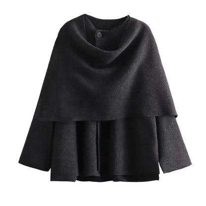 Veste Femme Matelassée Manche Longue Coupe Asymétrique - Foivo