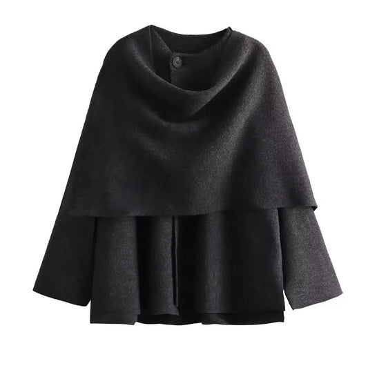 Veste Femme Matelassée Manche Longue Coupe Asymétrique - Foivo