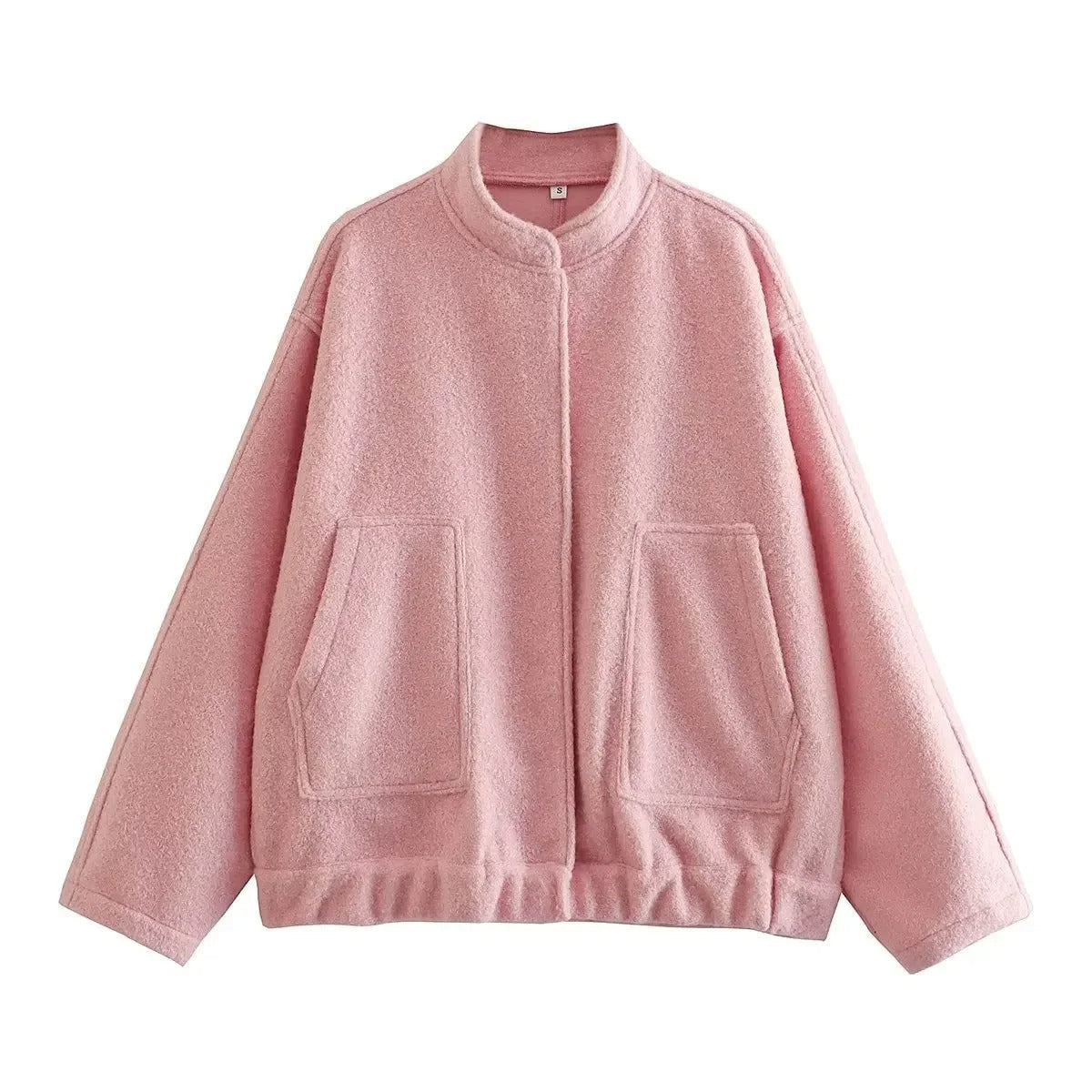 Blouson Aviateur Femme Tweed Coupe Oversize - Foivo