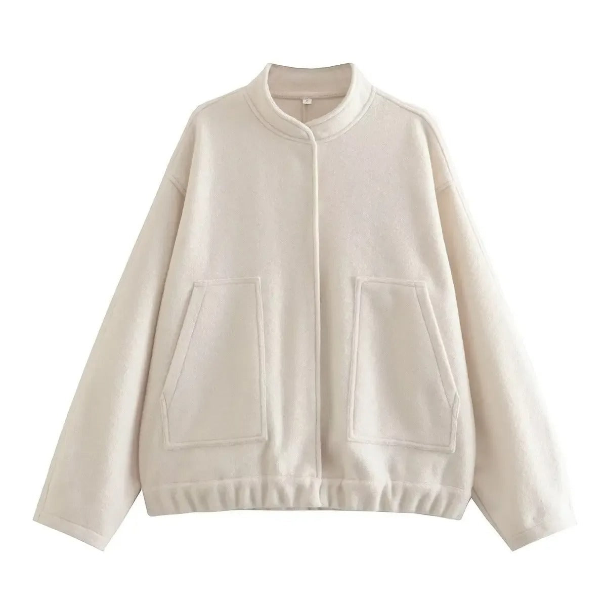 Blouson Aviateur Femme Tweed Coupe Oversize