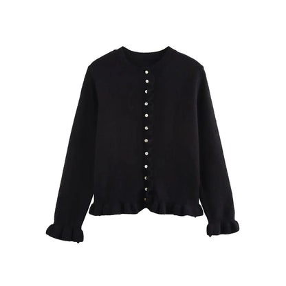Cardigan Femme Maille Texturée Coupe Classique