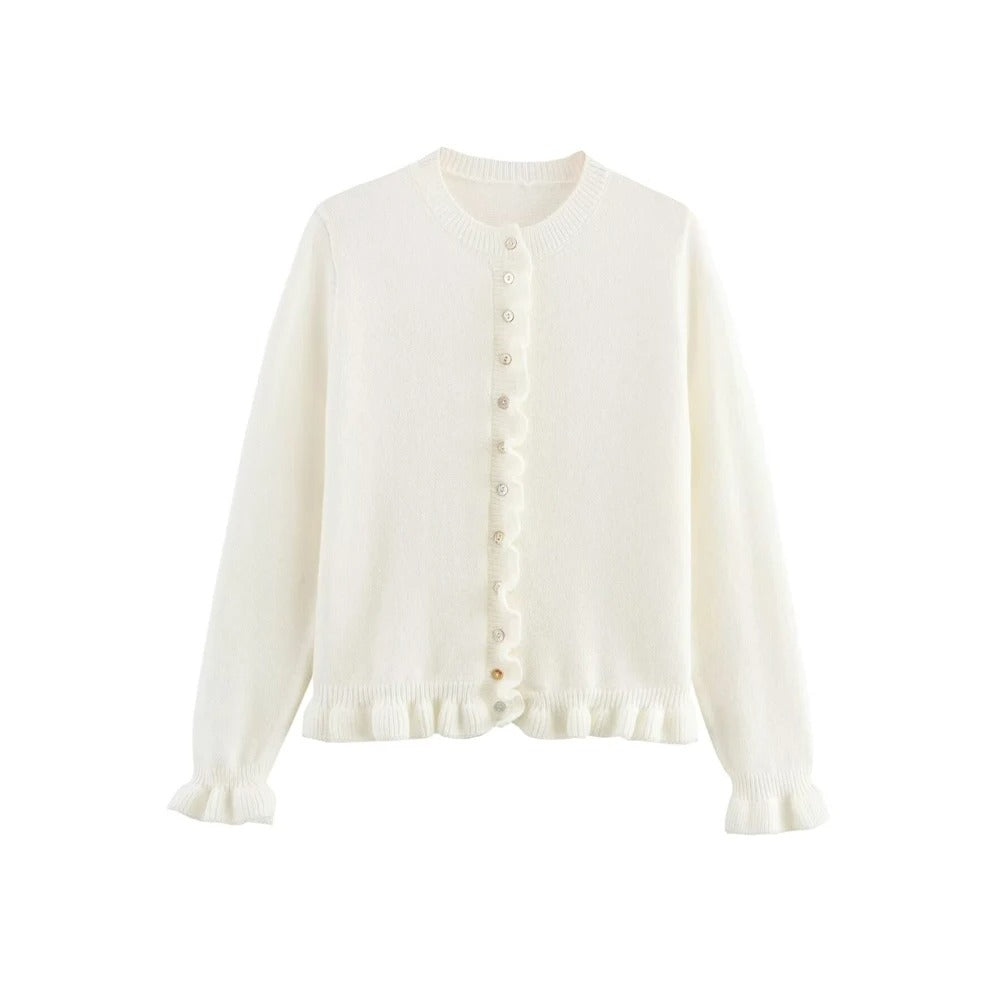 Cardigan Femme Maille Texturée Coupe Classique