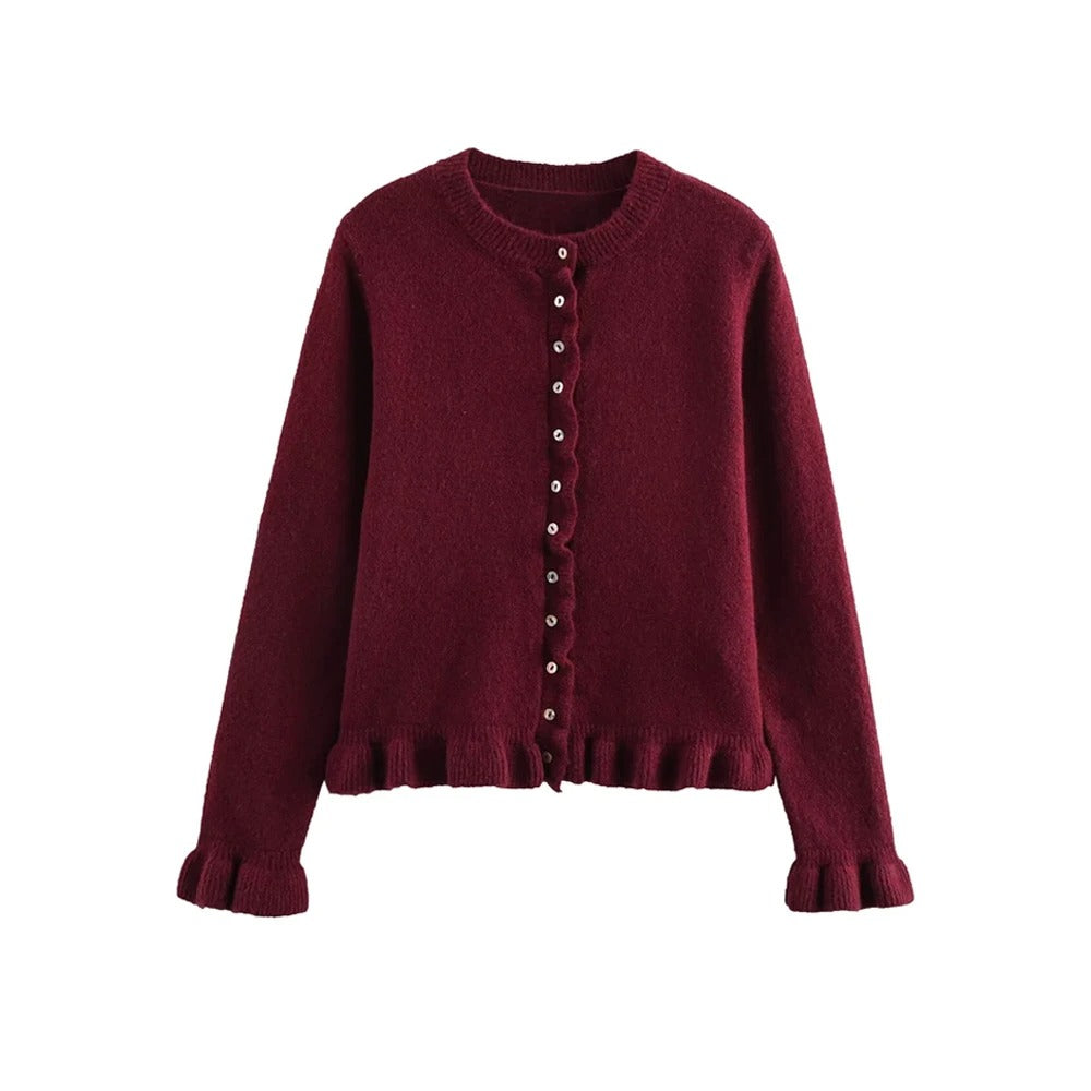 Cardigan Femme Maille Texturée Coupe Classique