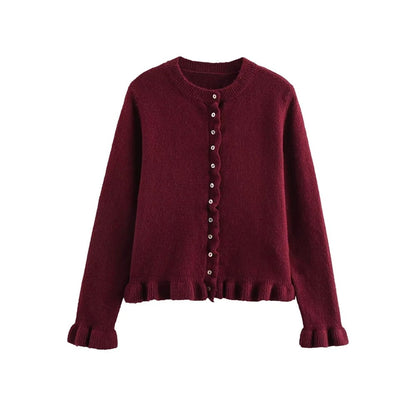 Cardigan Femme Maille Texturée Coupe Classique