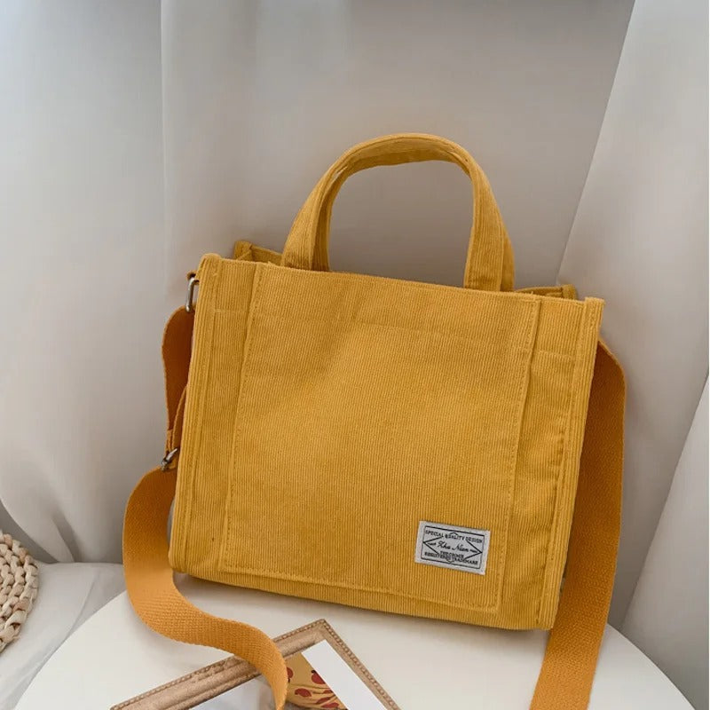 Sac à main Femme Velours côtelé Carré