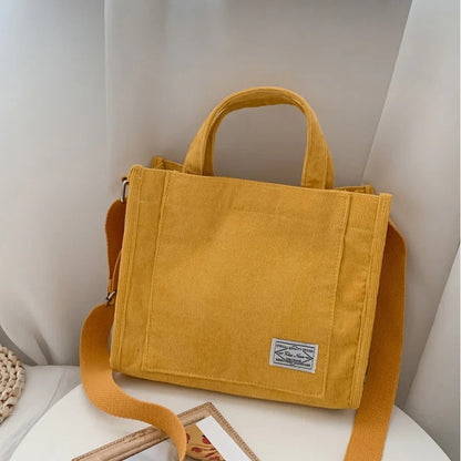 Sac à main Femme Velours côtelé Carré