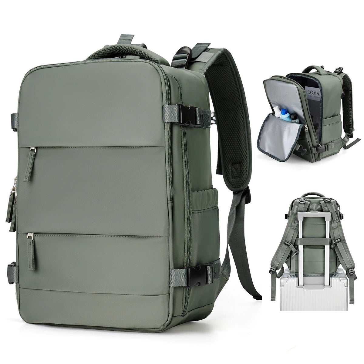 Sac à dos de voyage unisexe compact et léger