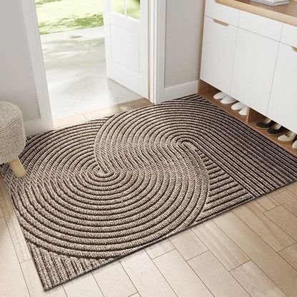 Tapis d'Entrée Design Sable Éliminateur – PVC Antidérapant et Chic Scandinave