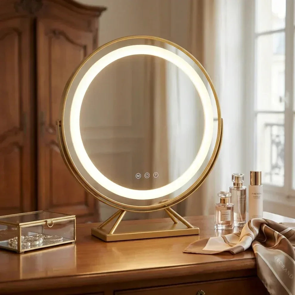Miroir de maquillage Lumineux LED avec éclairage intégré et commandes