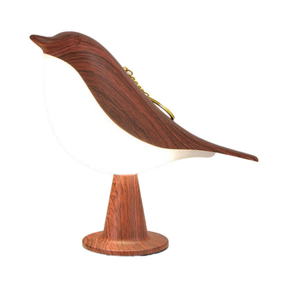 Lampe de Table Oiseau en Bois LED Chaleureuse
