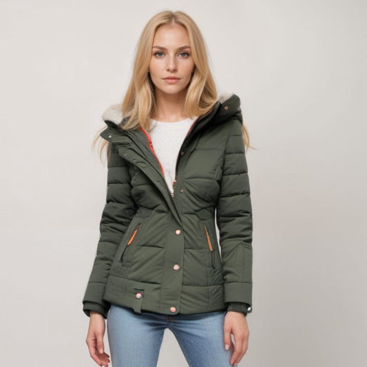 Manteau épais à capuche chaud hivernal - Foivo