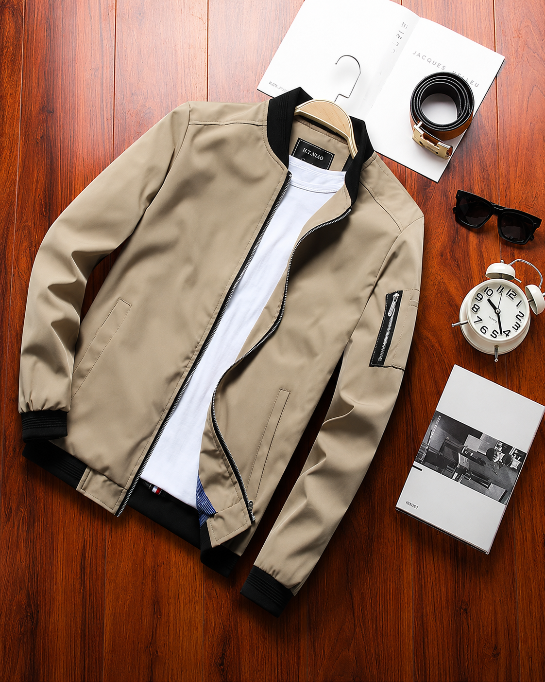 Veste Homme Légère Coupe Casual