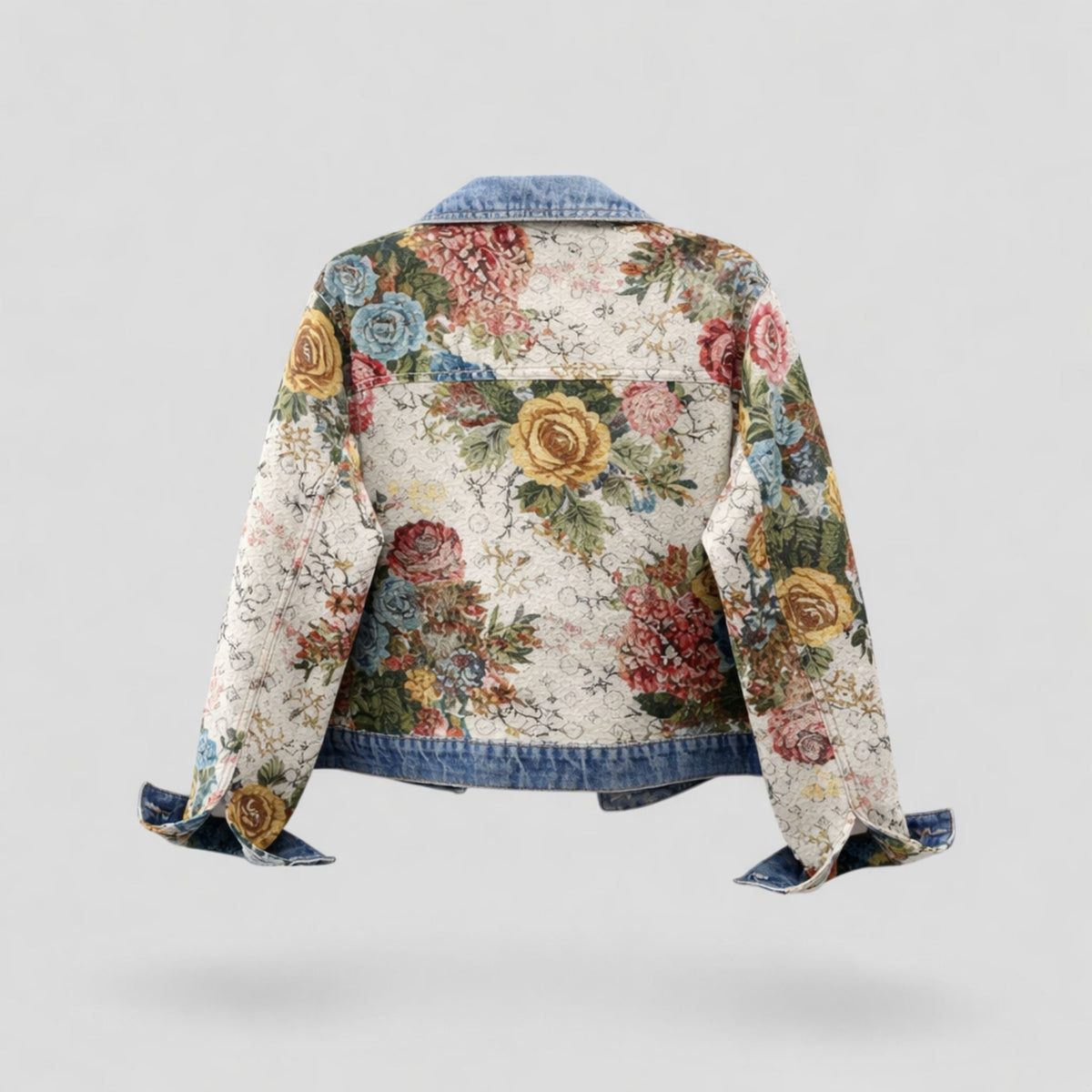 Veste en Jean Femme Style Boho Floral