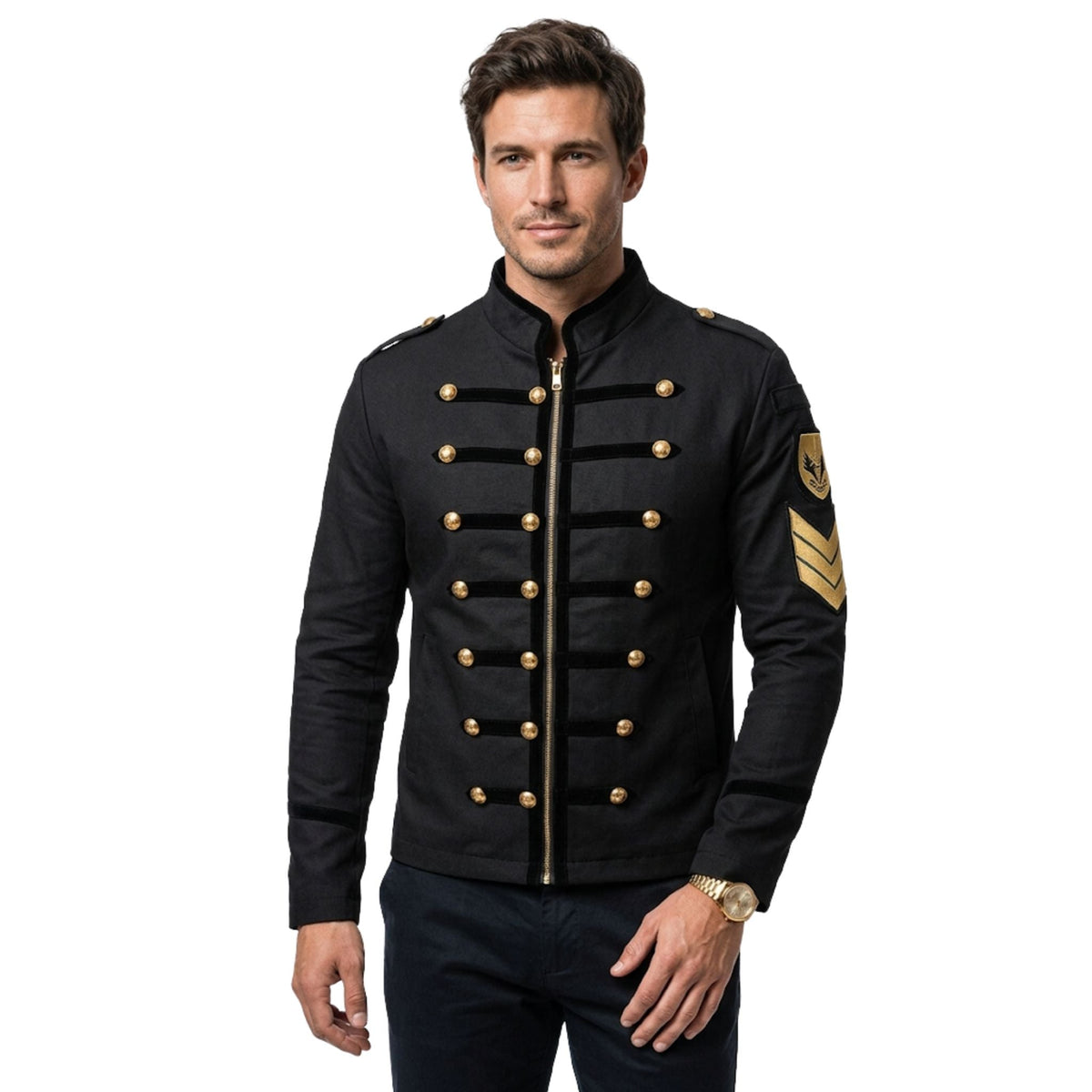 Veste Homme Col Montant Coupe Ajustée Moderne - Foivo