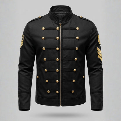 Veste Homme Col Montant Coupe Ajustée Moderne