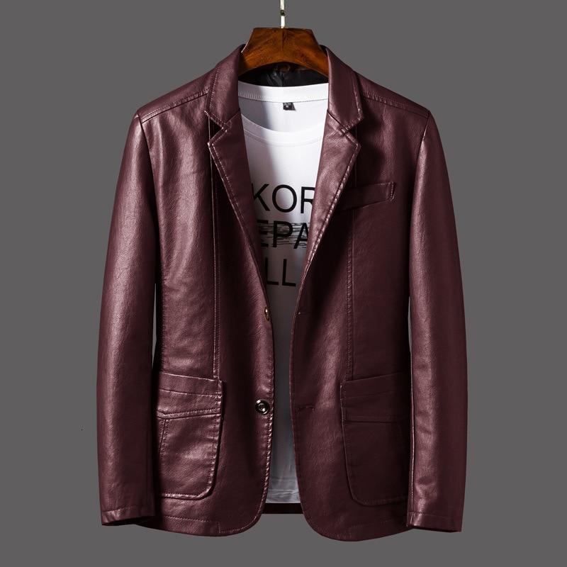 veste blazer en cuir pour homme 2