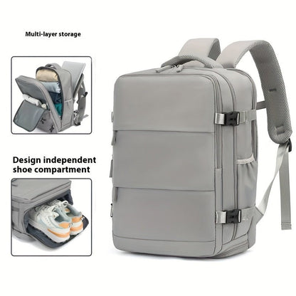 Sac à dos de voyage 40L Unisexe Compartiment PC Poche à chaussures - Foivo