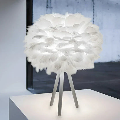 Lampe en Plumes Délicieuse et Élégante