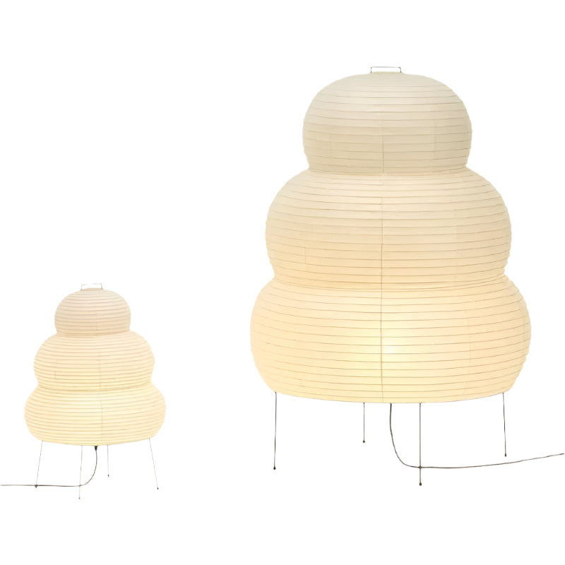 Lampe de Sol Élégante en Papier de Riz - BlxckFR